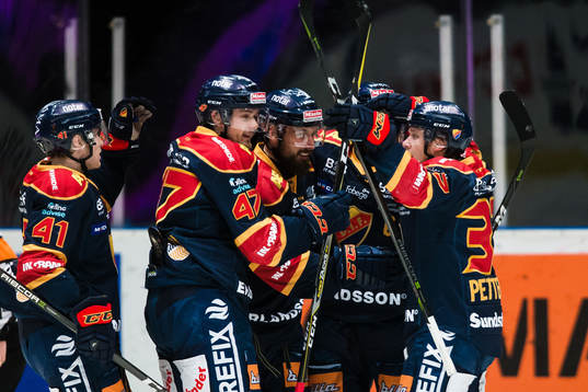 Djurgårdens Linus Johansson jublar