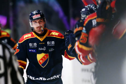 Djurgårdens Linus Johansson jublar