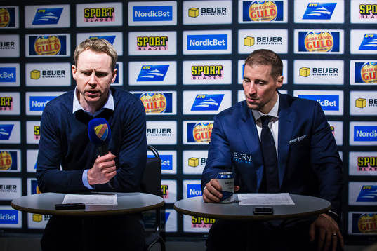 Djurgårdens tränare Robert Ohlsson och Rögles tränare