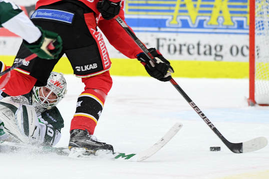 Färjestads målvakt Lars Haugen
