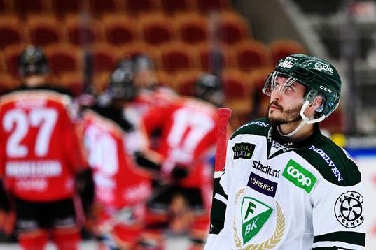 Färjestads Jesse Virtanen deppar