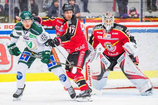 Luleås Andreas Falk och Färjestads Niklas Fogström