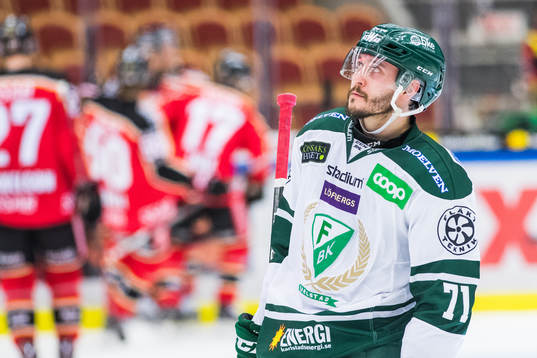 Färjestads Jesse Virtanen deppar