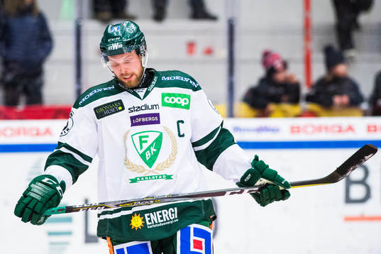 Färjestads Alexander Johansson deppar