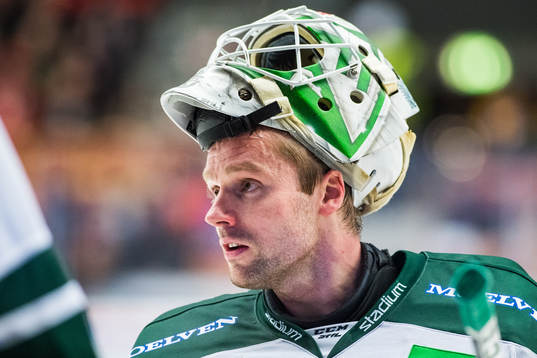 Färjestads målvakt Lars Haugen