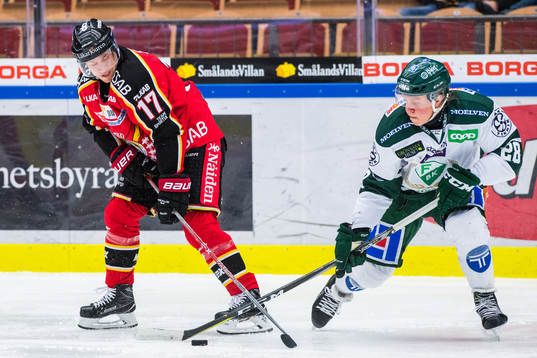 Luleås Andreas Falk och Färjestads Fabian Zetterlund