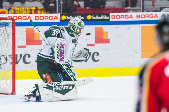 Färjestads målvakt Lars Haugen