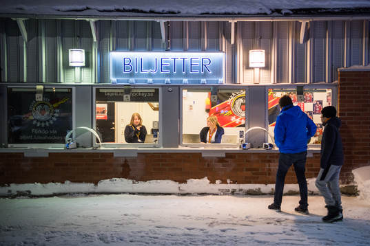 Biljettkassan på Coop Norrbotten arena