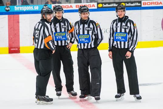 Domare Mikael Sjöqvist och Morgan Johansson samt
