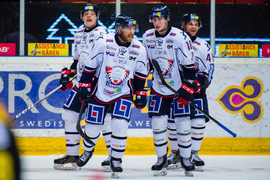 Linköpings Derek Roy jublar