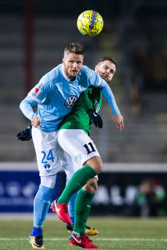 Malmö FFs Lasse Nielsen och Floras Rauno Sappinen