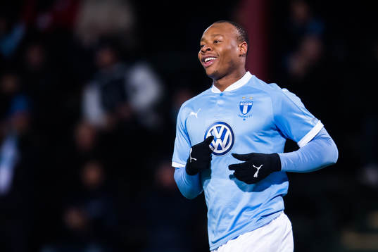 Malmö FFs Carlos Strandberg jublar