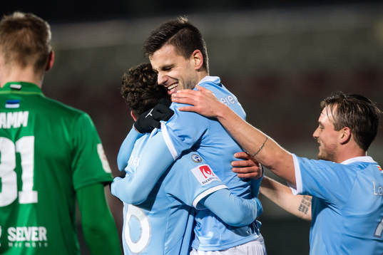 Malmö FFs Alexander Jeremejeff jublar