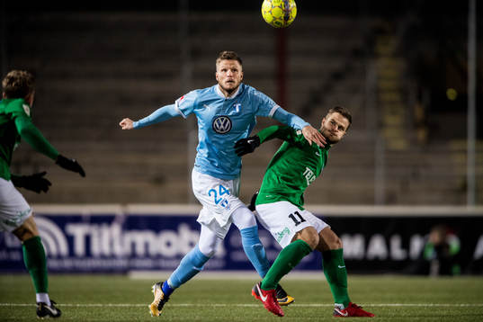 Malmö FFs Lasse Nielsen och Floras Rauno Sappinen