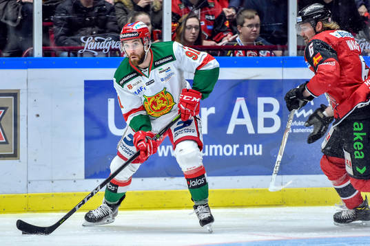 Moras Jacob Lagacé och Malmö Redhawks Stefan Warg