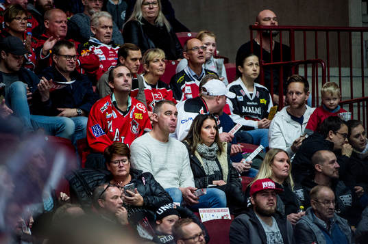 Malmö Redhawks supportrar deppar
