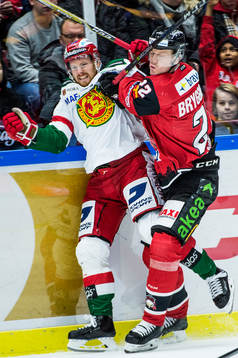 Malmö Redhawks Lars Bryggman mot Moras Marcus Fagerudd