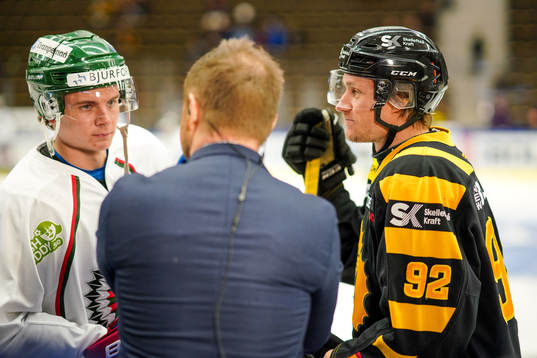 Skellefteås Jesper Olofsson  i intervju med brorsan Victor
