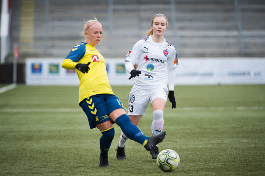 Bröndbys Sofie Svava och Rosengårds Matilda Liljefors