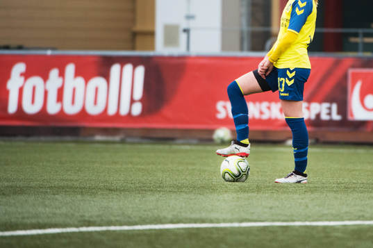 under träningsmatchen i fotboll mellan Rosengård och