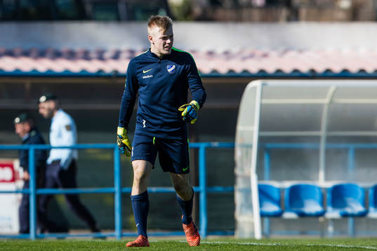 Norrköpings målvakt Isak Petersson