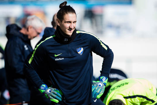Norrköpings målvakt David Mitov Nilsson