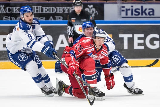 Leksands Emil Bemström och Leksands Olle Alsing och