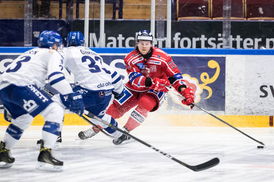 Västerviks Victor Öhman och Leksands Anton Öhman  i
