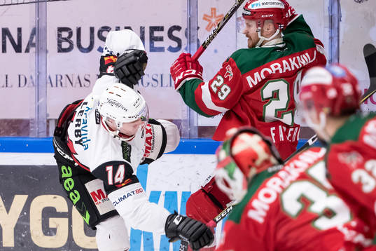 Malmö Redhawks Carl-Johan Lerby och Moras Marcus Fagerudd