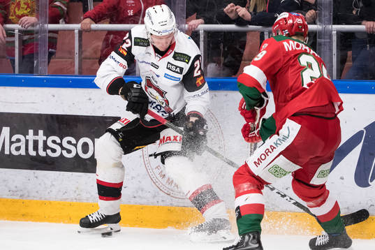 Malmö Redhawks Christoffer Forsberg och Moras Marcus