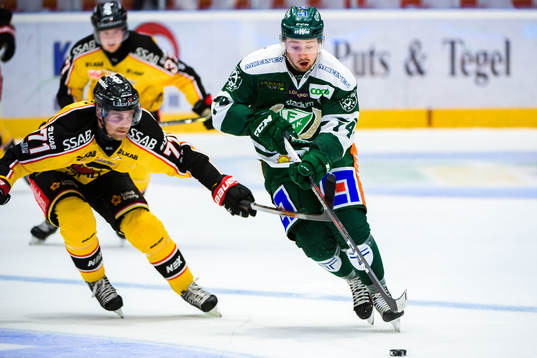 Luleås Patrick Cehlin och Färjestads Rasmus Asplund