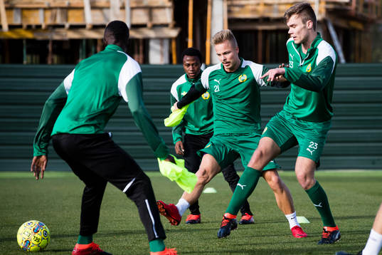 Hammarbys Sander Svendsen och Marcus Degerlund
