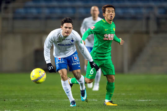 Norrköpings David Moberg Karlsson och Beijing Sinobo