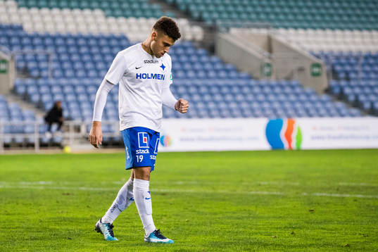 Norrköpings Jordan Larsson jublar