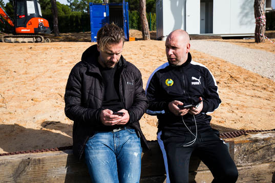 Hammarbys sportchef Jesper Jansson och scoutansvarige