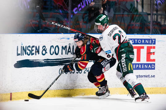 Djurgårdens Axel Jonsson Fjällby och Frölundas Rasmus