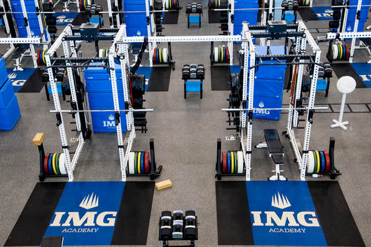 Interör över IMG Performance and Sports Sience Center