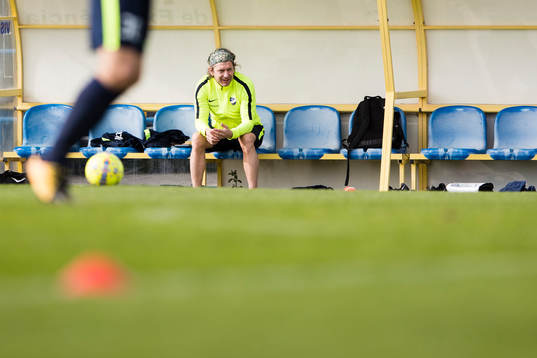 Norrköpings players manager Mikael Hansson