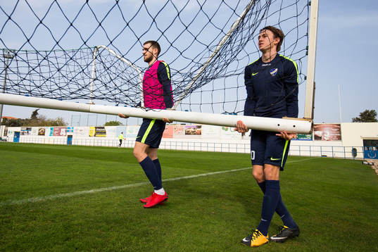 Norrköpings Tarik Hamza och Felix Bengtsson