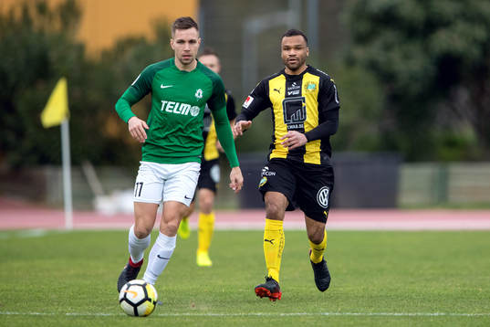 Jablonecs Matej Kubista och Hammarbys Serge-Junior