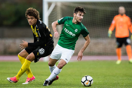 Hammarbys Neto Borges och Jablonecs Jakub Povazanec