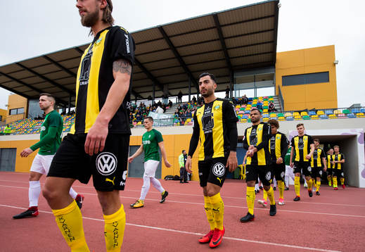 Hammarbys Björn Paulsen, Jiloan Hamad och Serge-Junior