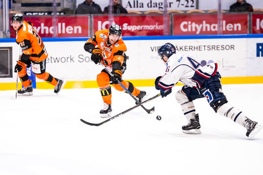 Karlskronas Emil Larsson  och Linköpings Mathis Olimb