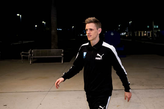 Malmö FFs Sören Rieks ankommer till IMG Academy