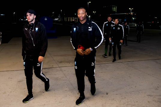 Malmö FFs Carlos Strandberg ankommer till IMG Academy