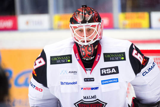 Malmö Redhawks målvakt Oscar Alsenfelt