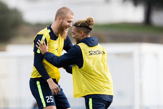 Norrköpings Filip Dagerstål och Alexander Jakobsen