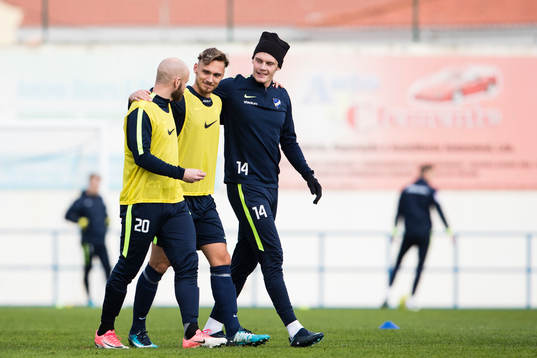 Norrköpings Daniel Sjölund, Linus Wahlqvist och Eric Smith