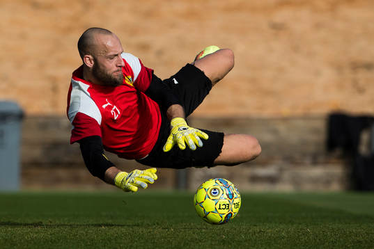 Hammarbys målvakt Benny Lekström