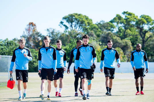 Malmö FFs Rasmus Bengtsson, Sören Rieks, Pavle Vagic,